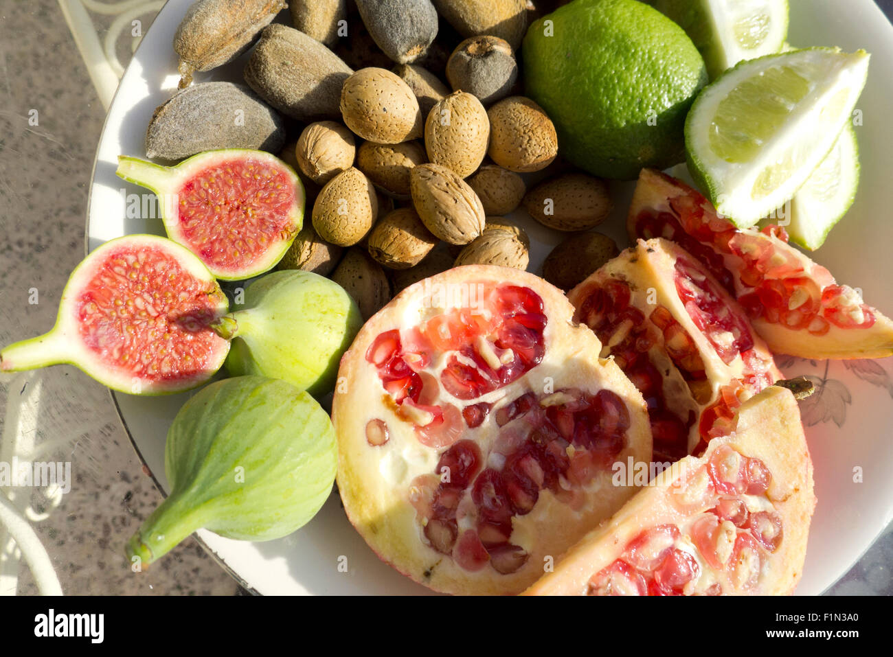 fresh fruits from Lesbos Greece Stock Photo