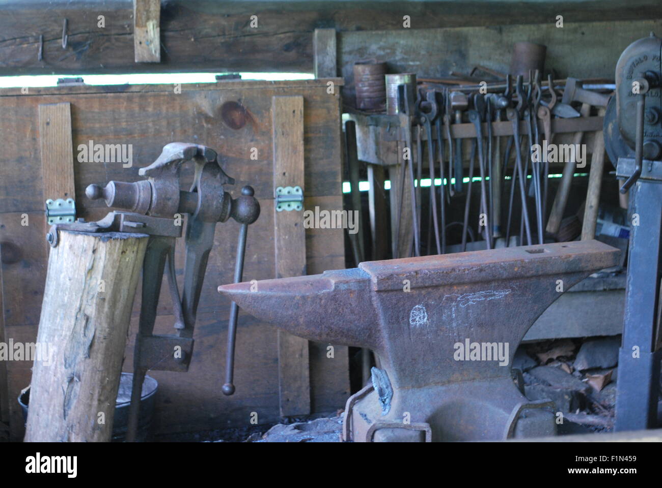 Vintage blacksmith tools Stock Photo Alamy