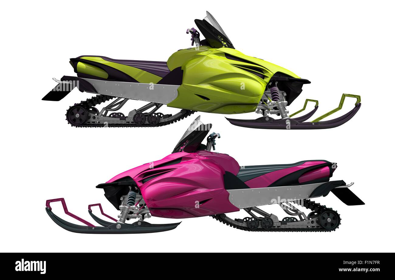 Green snowmobile hi-res stock photography and images - Alamy