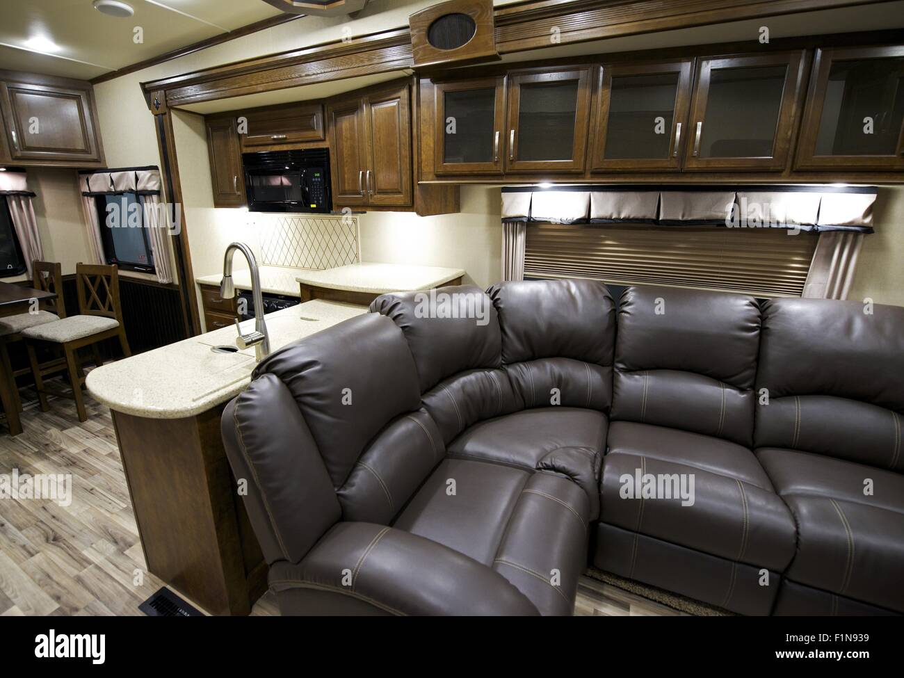Recreation Vehicle Interior. Travel Trailer Modern Interior Stock ... Recreation Vehicle Interior. Travel Trailer Modern Interior Stock ...