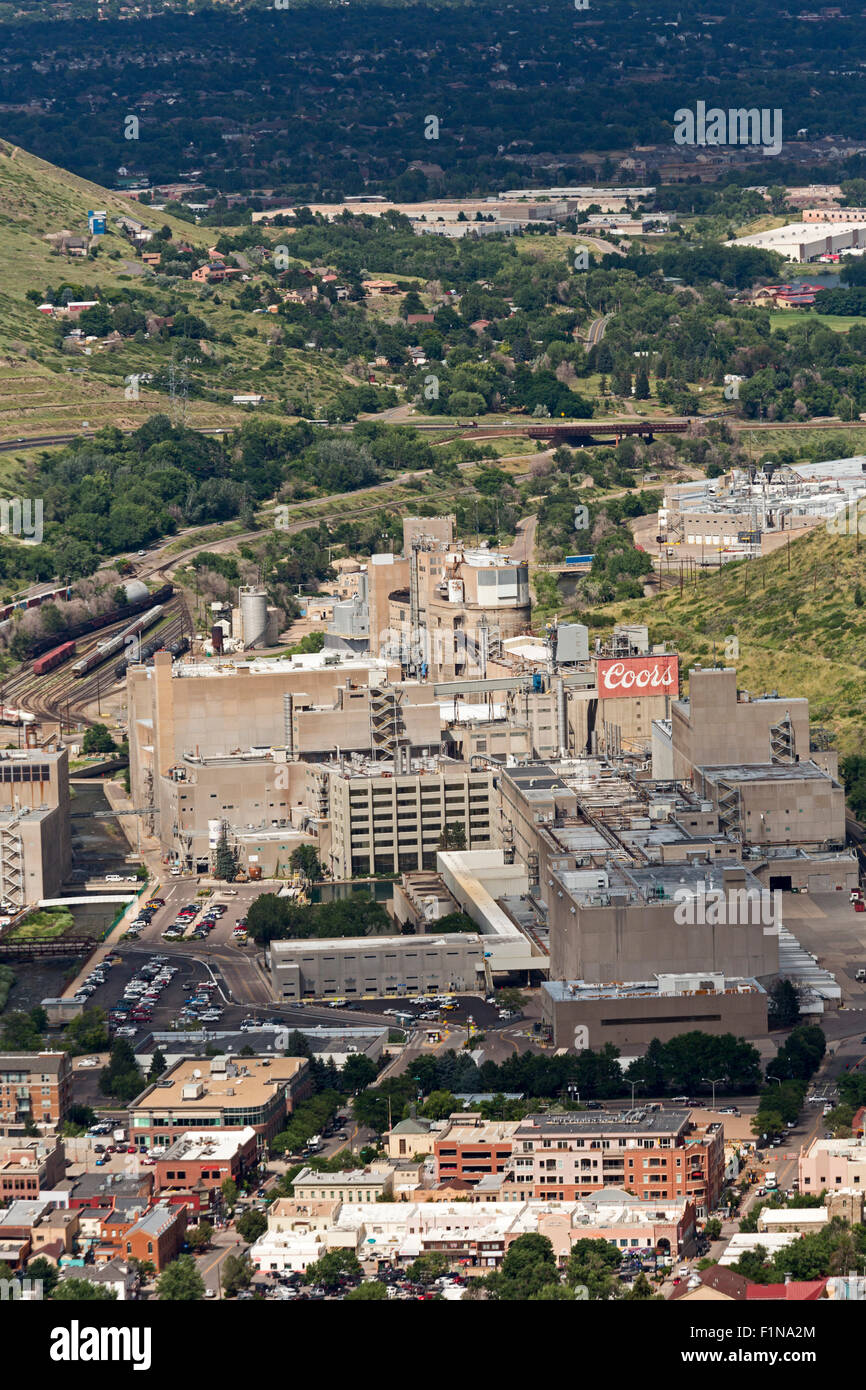 Golden, Colorado - The Coors Brewery. Stock Photo