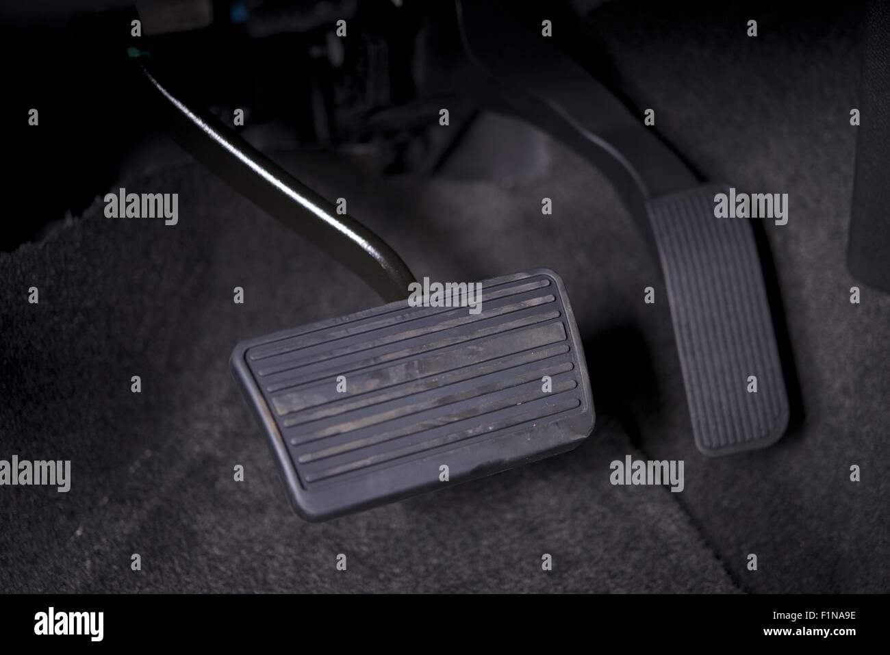 Automatic Transmission Car Pedals Closeup. Gas and Break Pedals Stock Photo  - Alamy