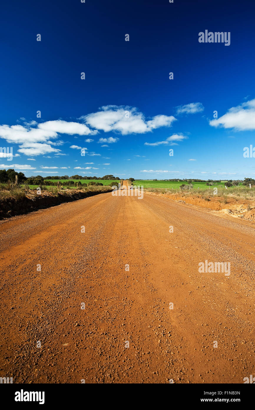 Unsealed road Stock Photo