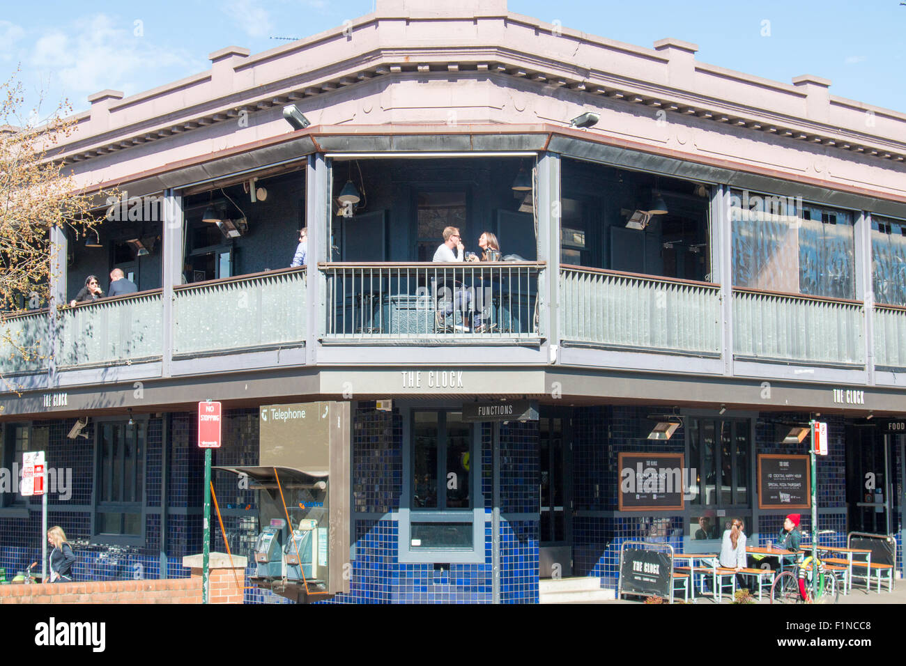 Clock bar pub hotel in Crown street,Surry Hills,Sydney,Australia Stock Photo
