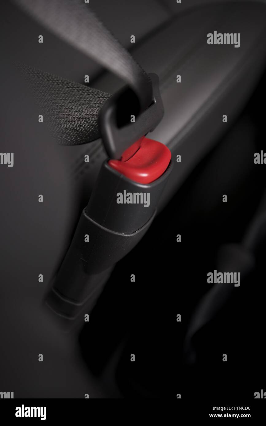 Modern Vehicle Seat Belt Details. Transportation Safety Systems