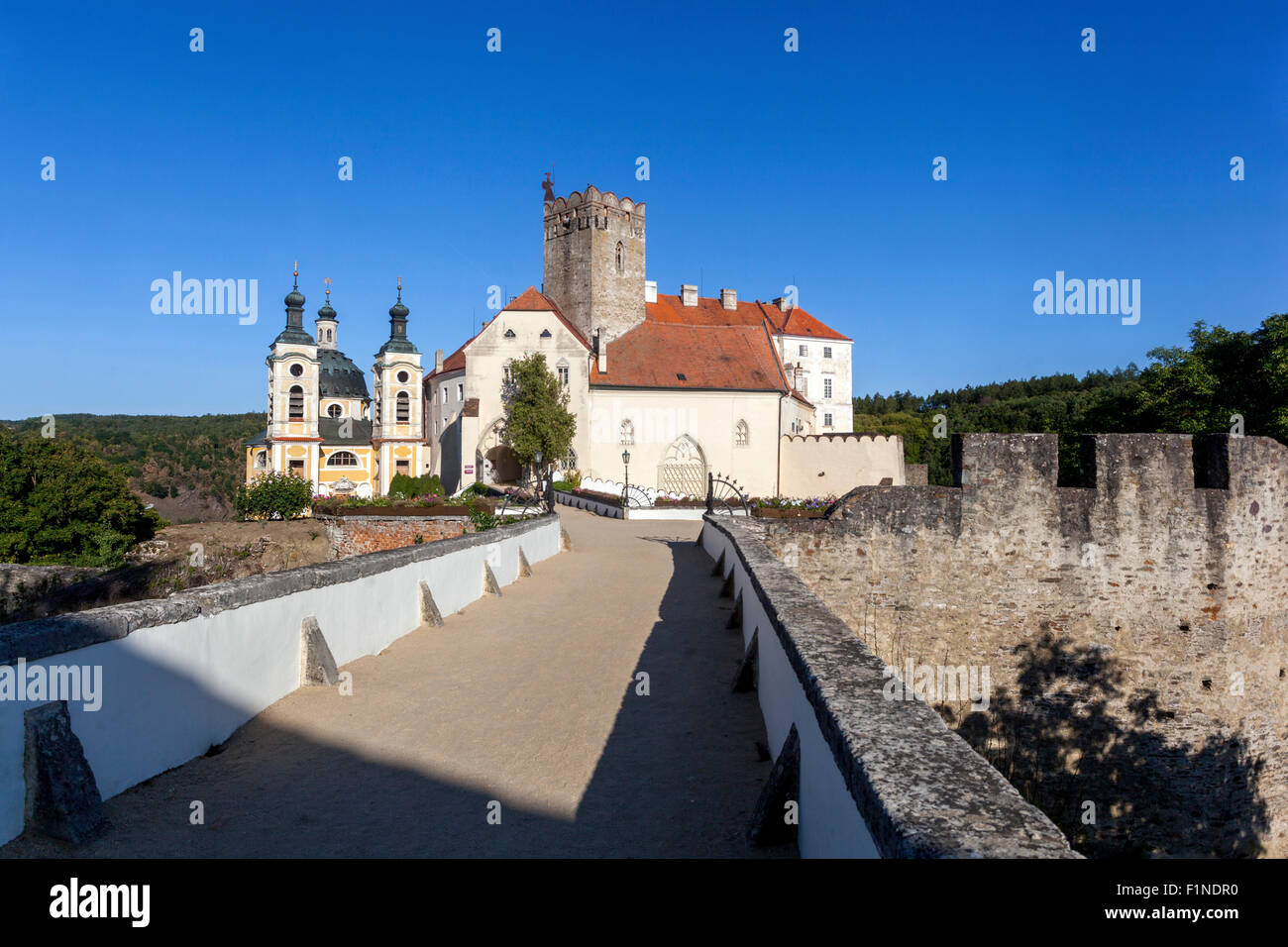 Vranov Castle Czech Republic, Europe Stock Photo