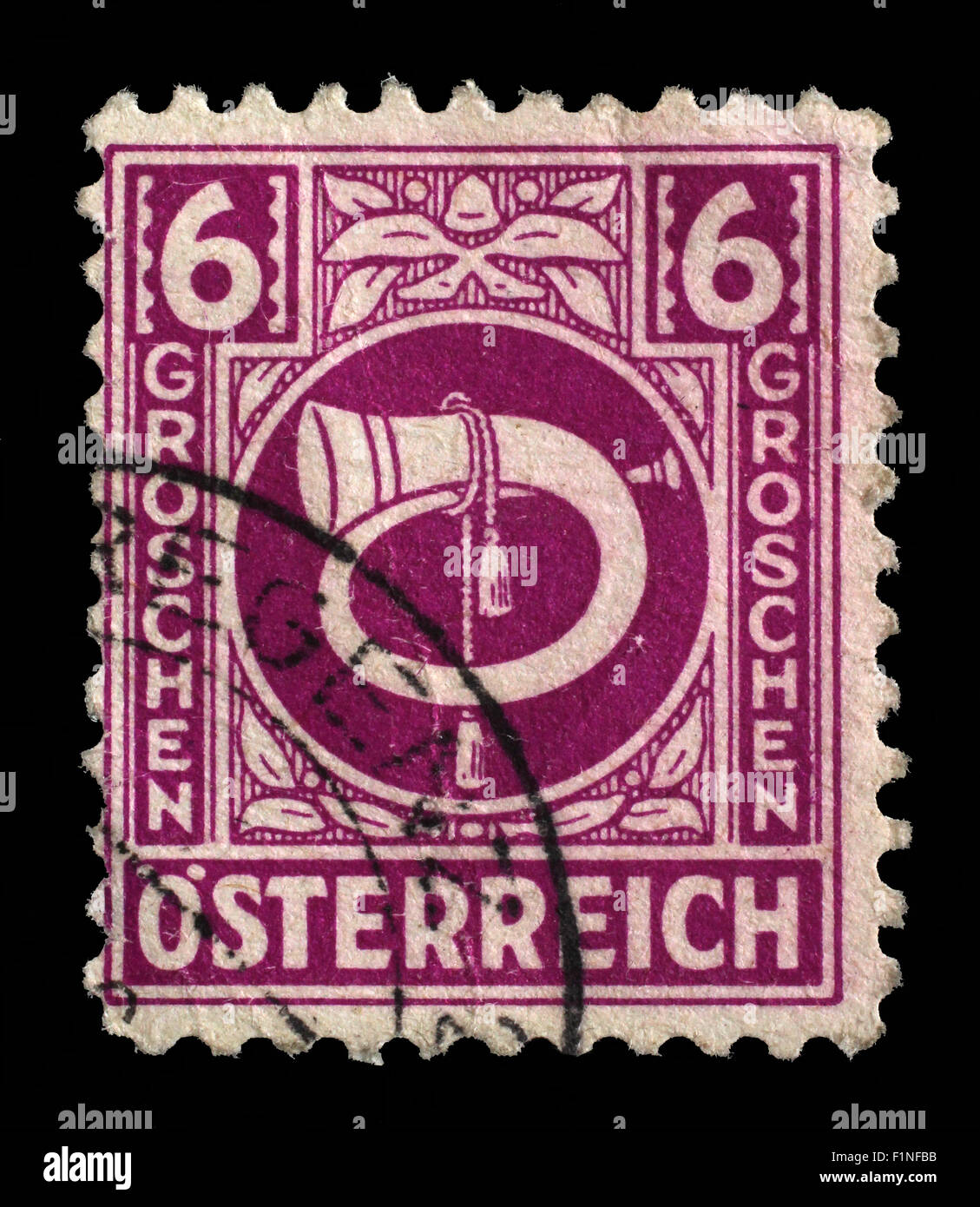 Stamp printed in Austria, circa 1930 Stock Photo