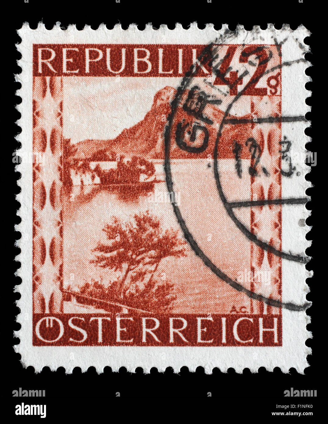 Rome postal stamp tag with sight isolated