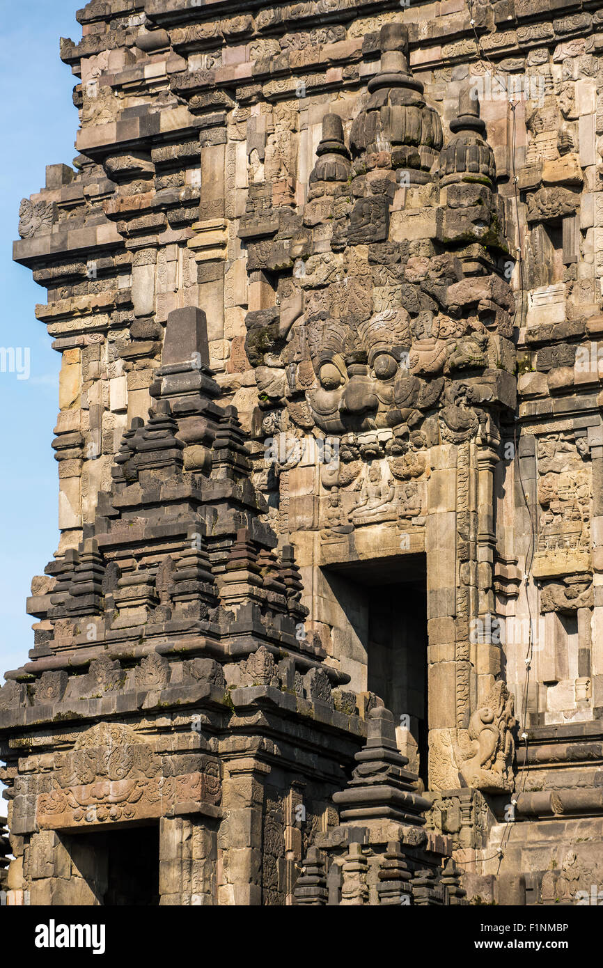 Prambanan temple near Yogyakarta on Java island, Indonesia Stock Photo