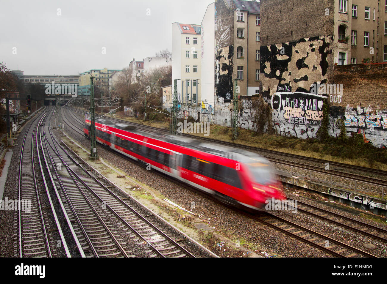 Germany Train Graffiti Stock Photos & Germany Train Graffiti Stock