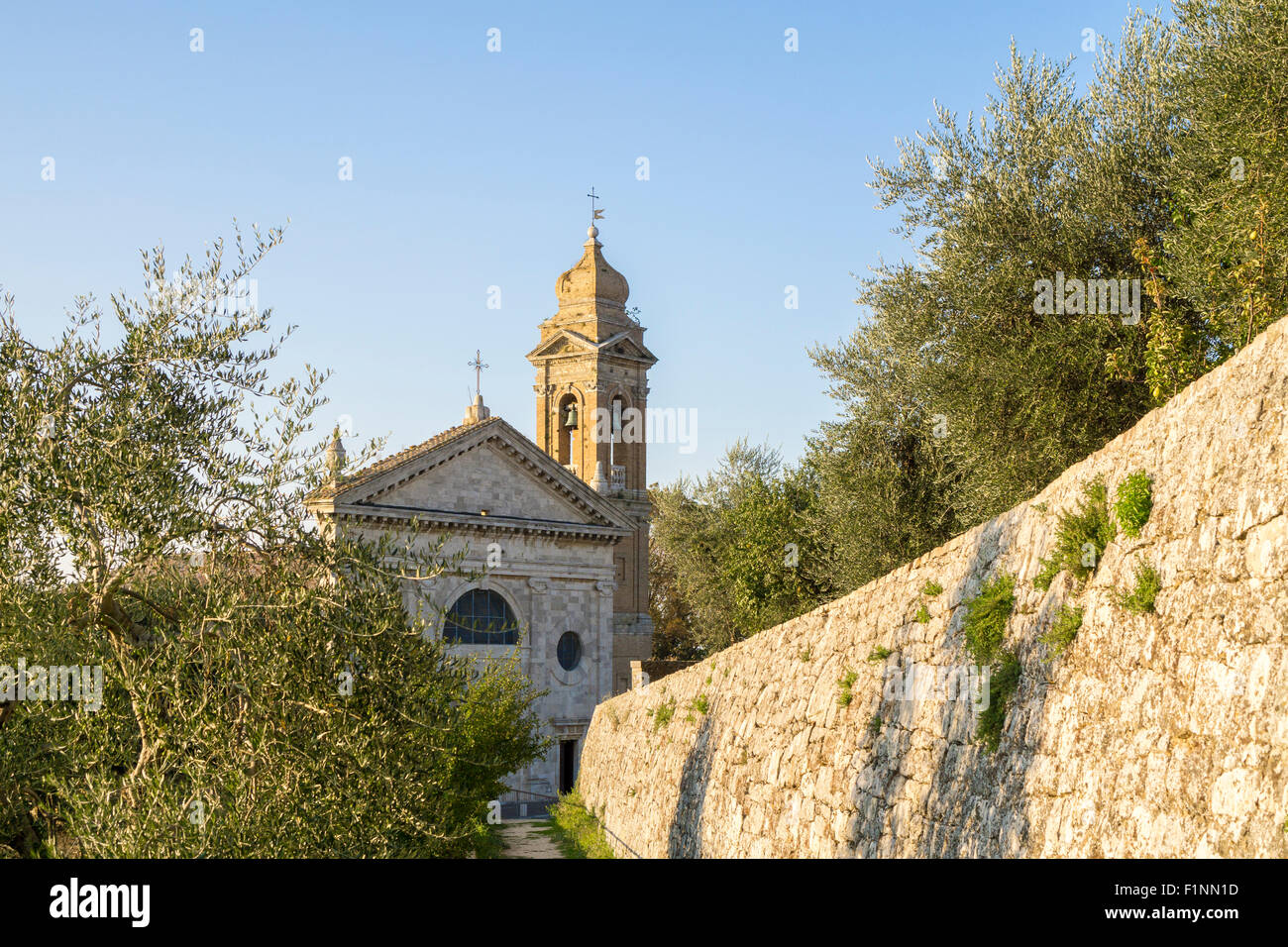 Chapel Details, Montalcino Stock Photo Alamy