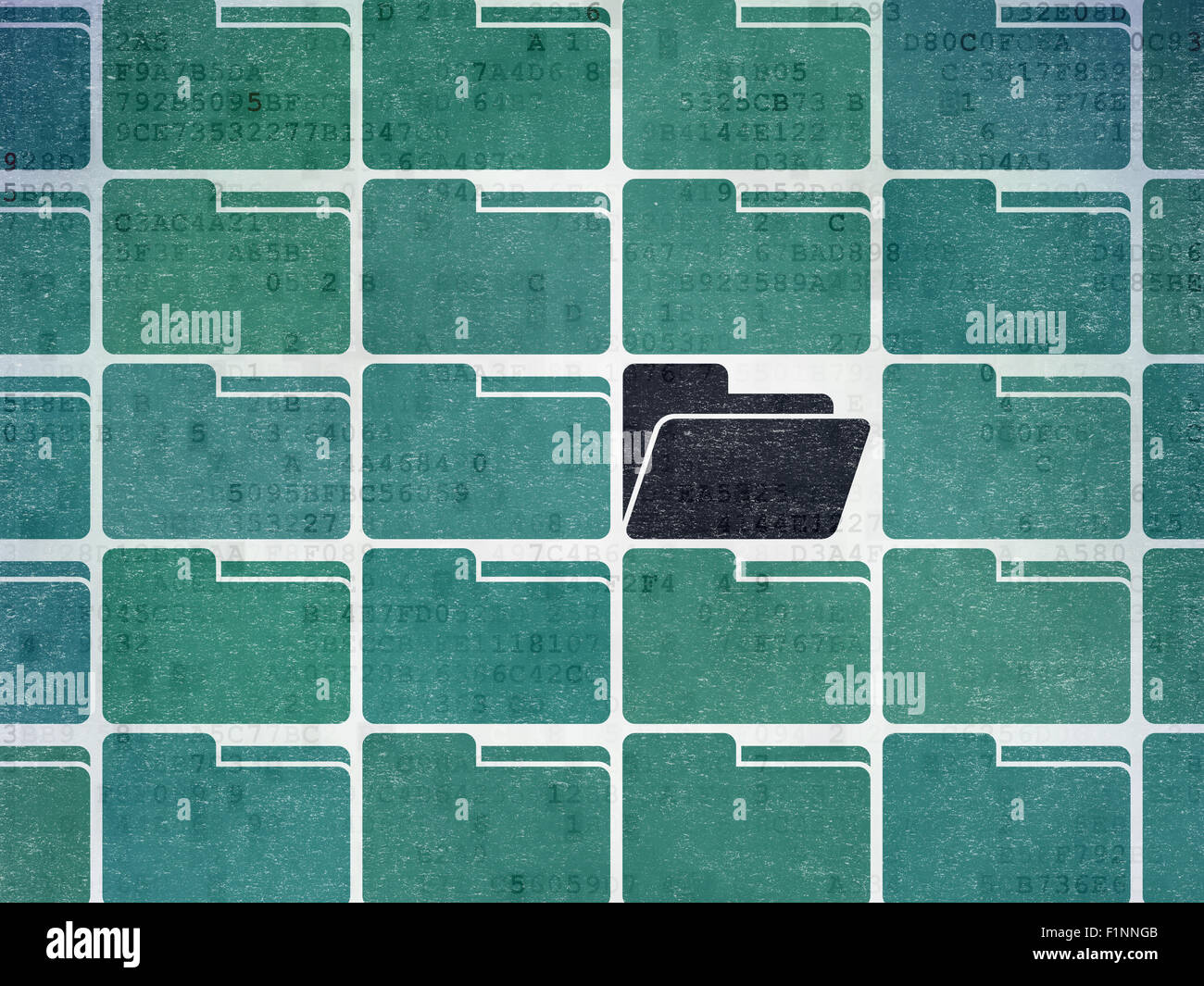 Finance concept: folder icon on Digital Paper background Stock Photo ...