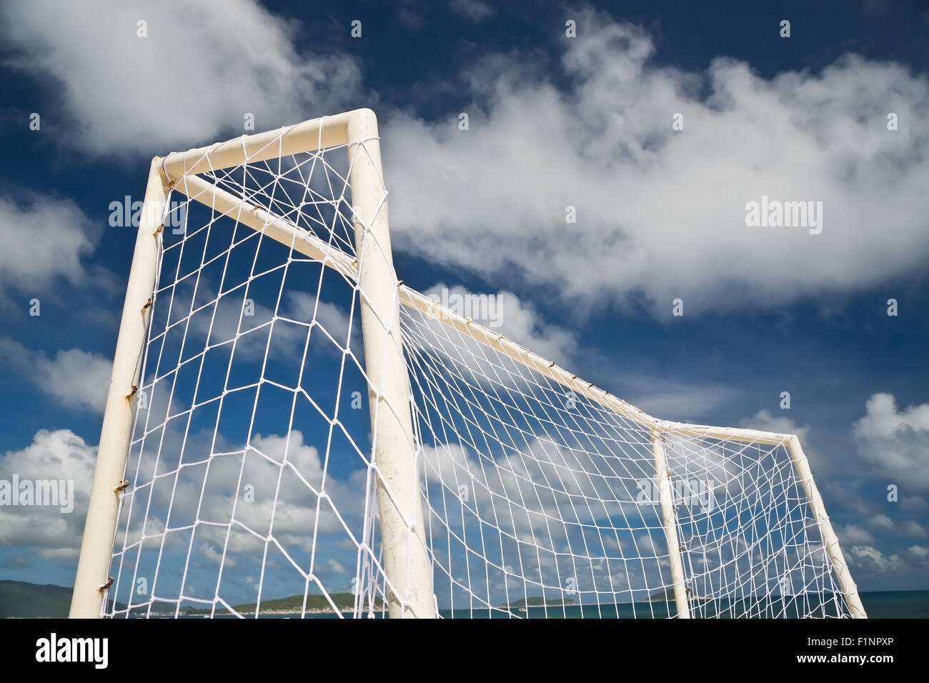 Beach soccer goal Stock Photo Alamy