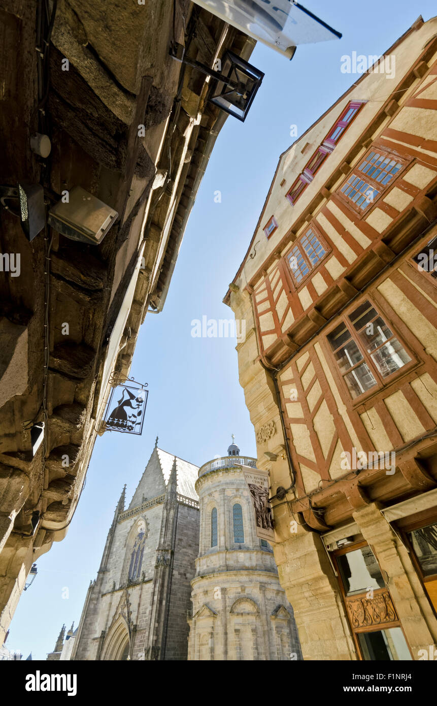 City centre architecture in Vanne Brittany France Stock Photo