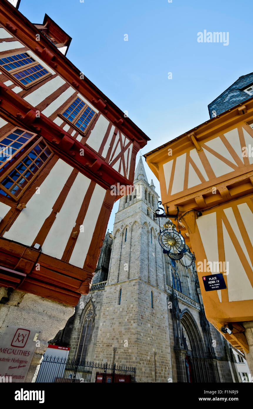 City centre architecture in Vanne Brittany France Stock Photo