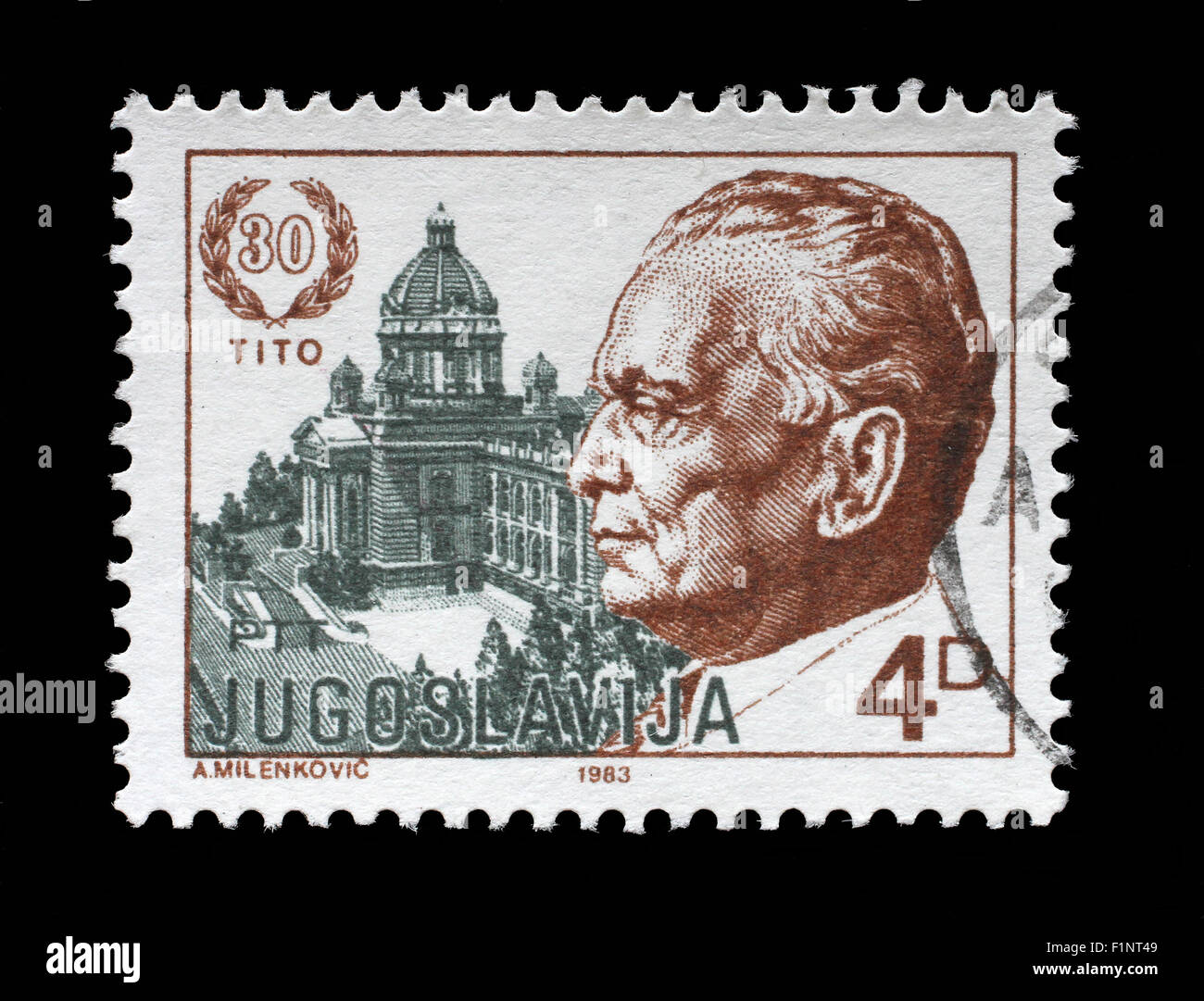 YUGOSLAVIA - CIRCA 1983: A stamp printed by Yugoslavia shows President