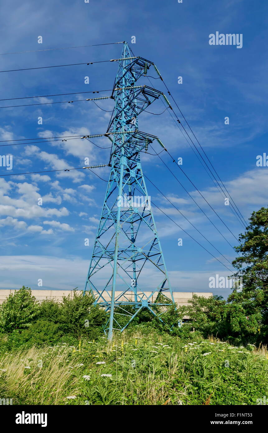 Electric power transmission line, Sofia, Bulgaria Stock Photo Alamy