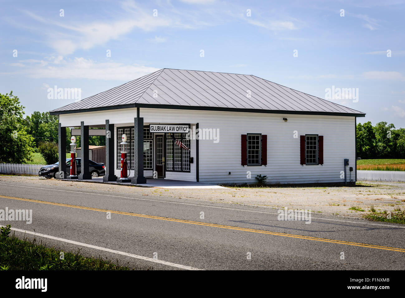Glubiak Law Office, Restored Gas Station, 19840 King William Road, King