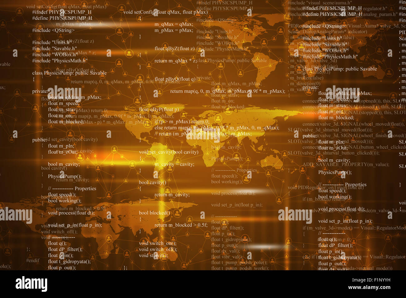 Abstract background with world map Stock Photo - Alamy