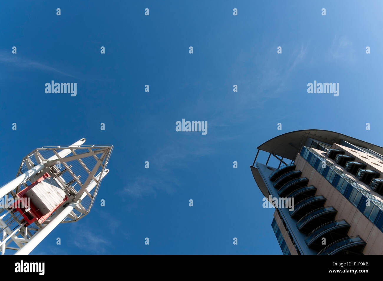 Blue Skies, Salford Quays Stock Photo