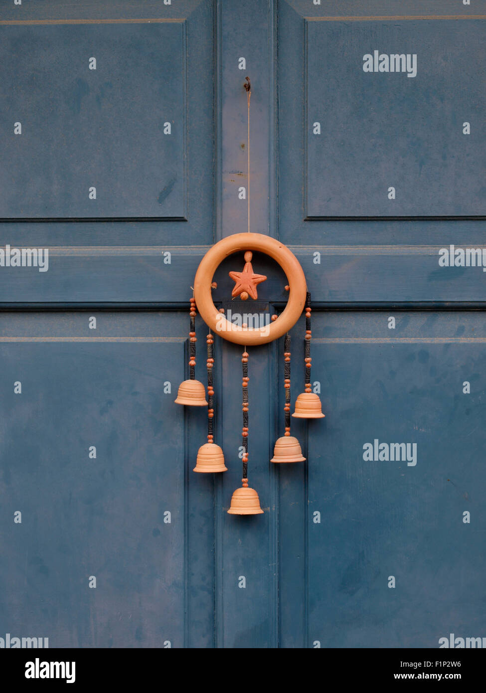 Clay charm hanging on a front door, Dorchester, Dorset, UK Stock ...