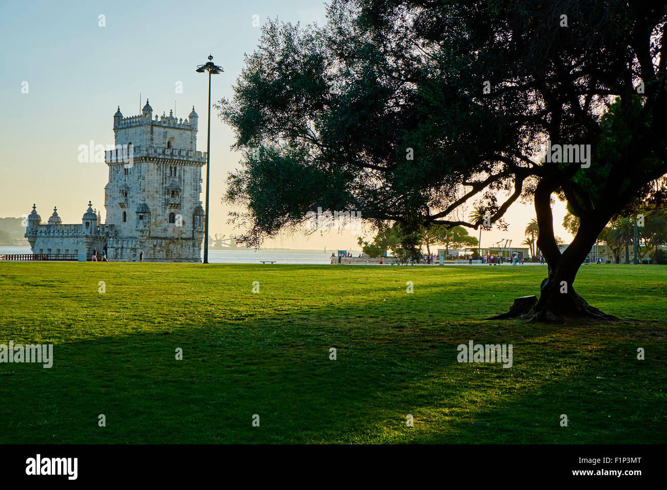 Portugal, Lisbon, Belem tower, Architect Francisco de Arruda, 1515-1521 (UNESCO World Heritage List, 1983), Belem district, Lisb Stock Photo