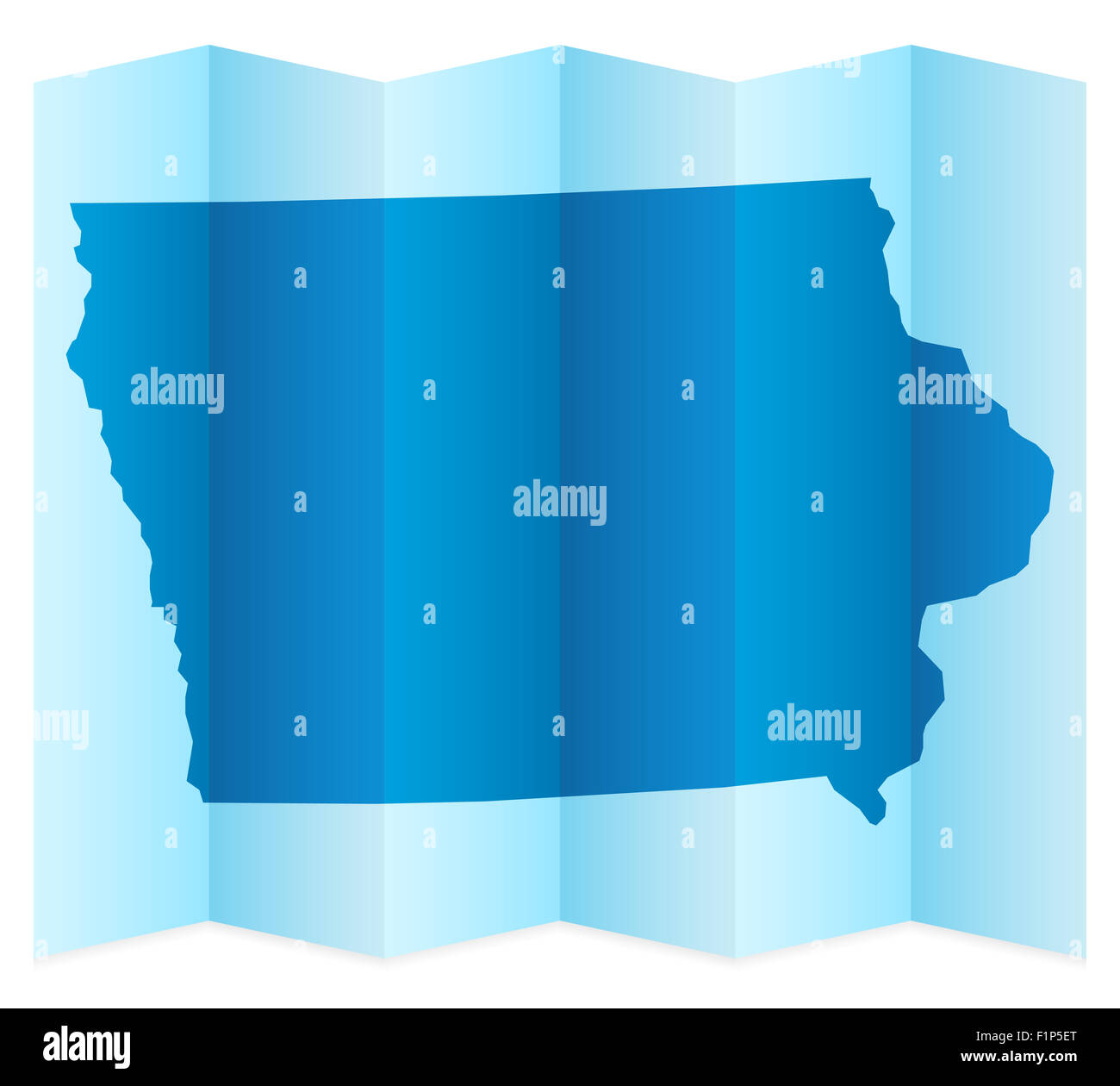 Iowa map on a white background. Vector illustration Stock Photo - Alamy