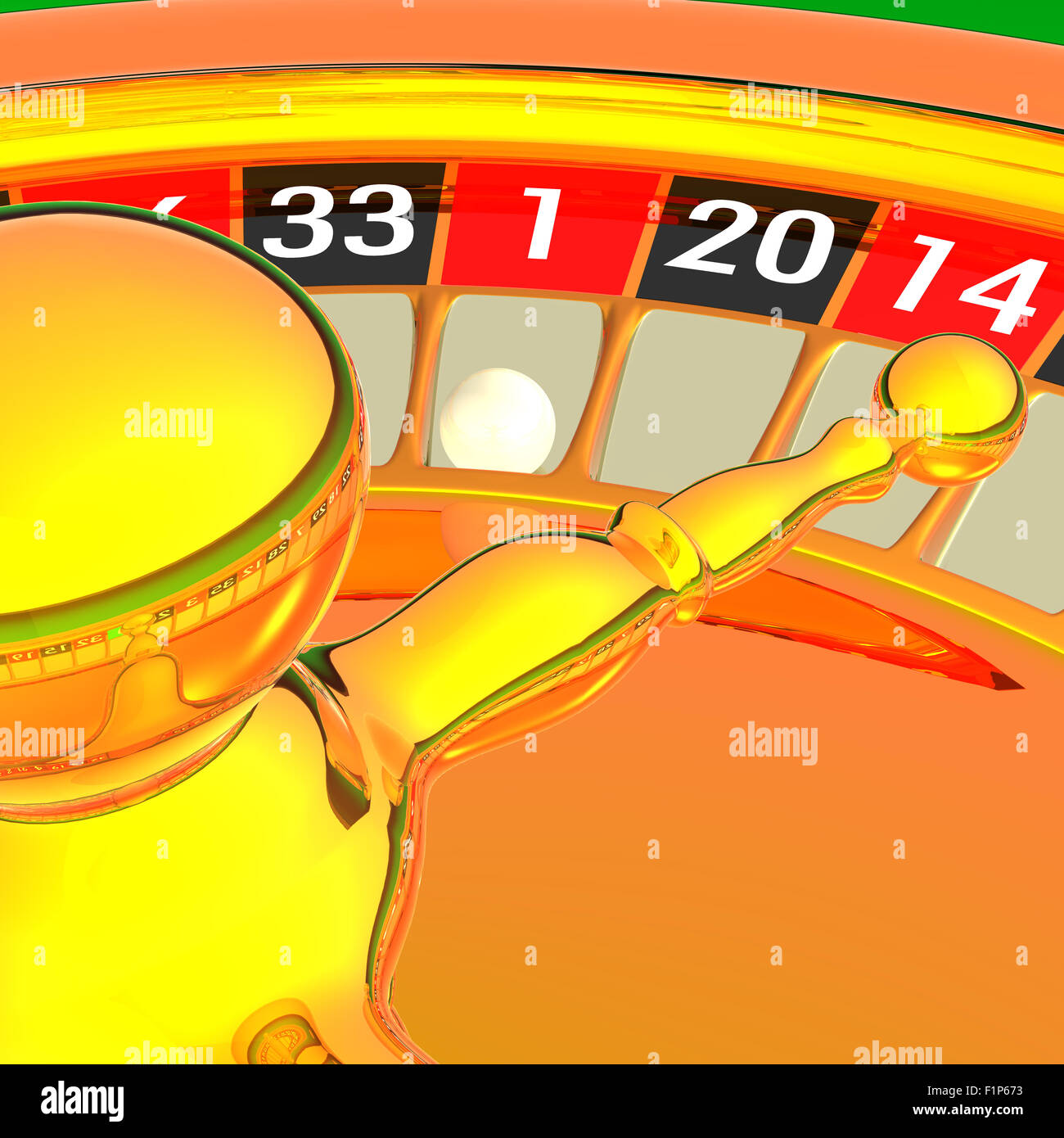 Detail of the golden roulette Stock Photo Alamy