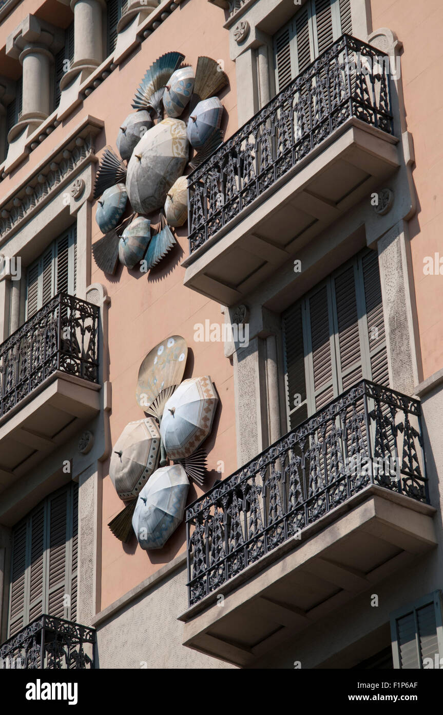 House of Umbrellas, La Rambla, Barcelona Stock Photo Alamy