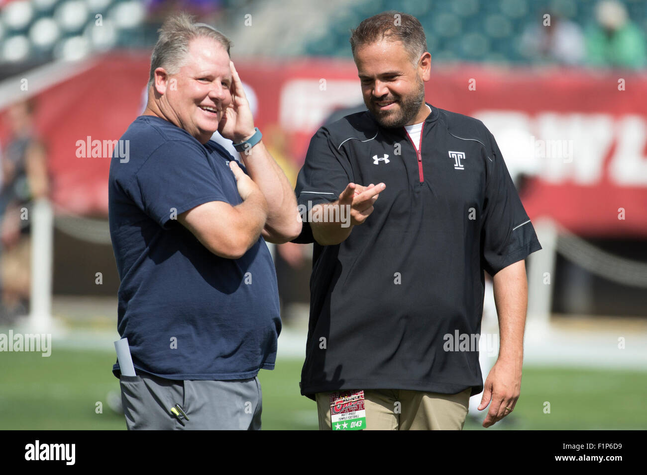 Philadelphia, Pennsylvania, USA. 5th Sep, 2015.  during the NCAA football game between the Penn State Nittany Lions and the Temple Owls at Lincoln Financial Field in Philadelphia, Pennsylvania. Credit:  csm/Alamy Live News Stock Photo