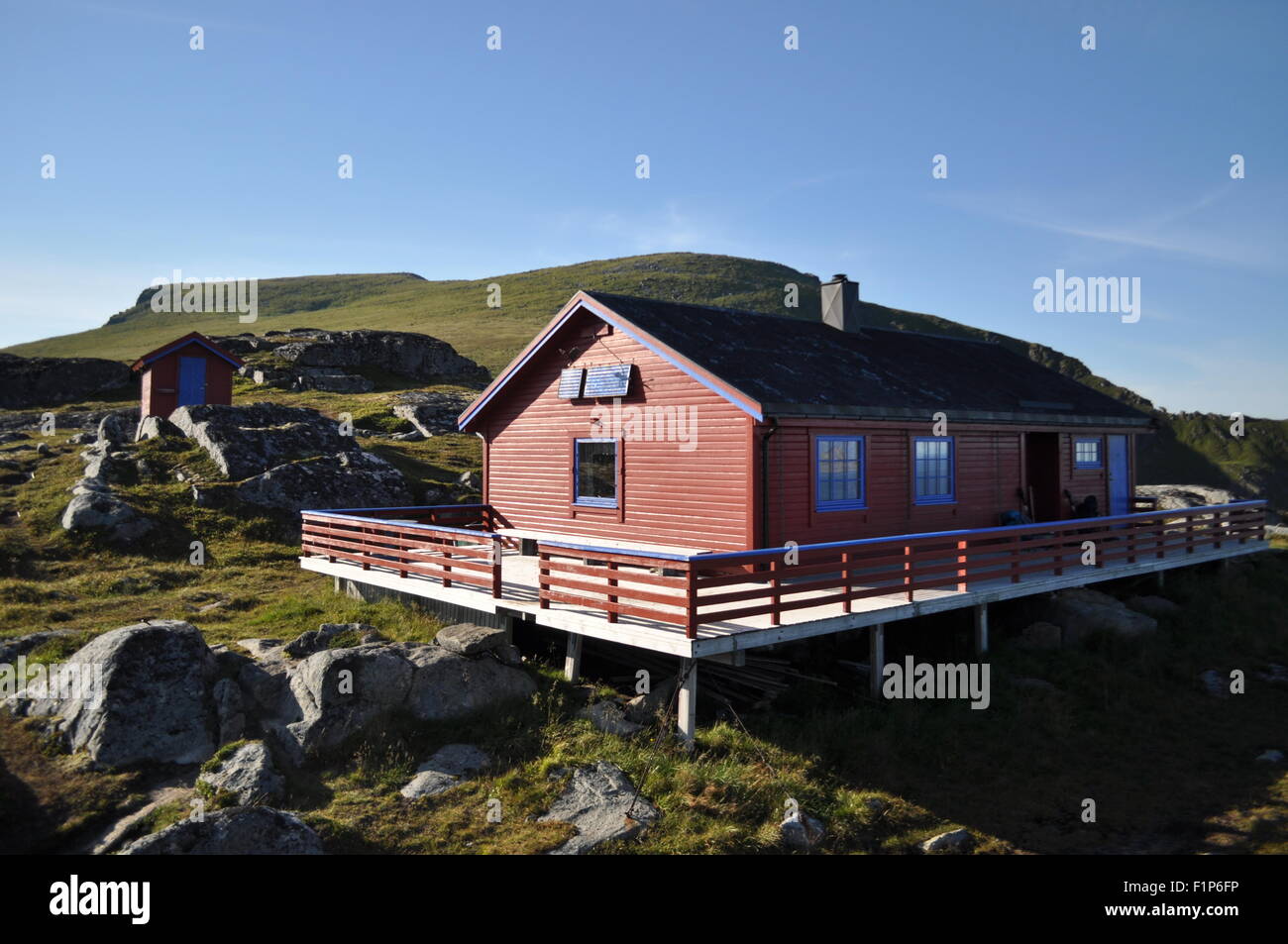 Lofoten Island, Moskenes, the Fredvang Hutte Stock Photo