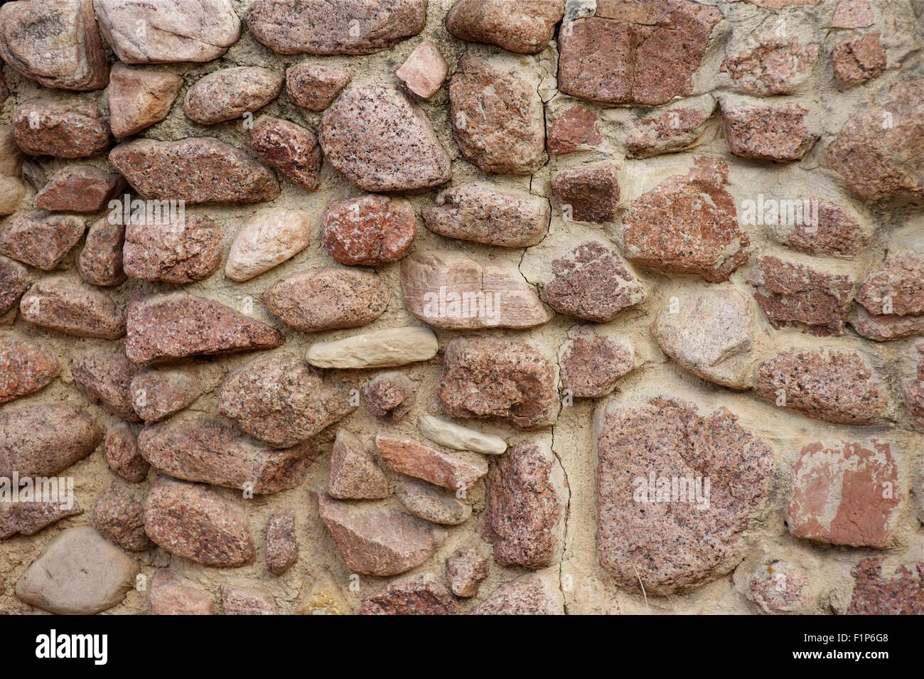 Rocks Wall. Hands Made Rocky Wall Stock Photo