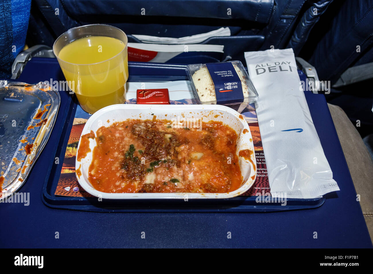 Cape Town South Africa,International Airport,CPT,interior inside,onboard,British Airways,commercial airliner airplane plane aircraft aeroplane,aeropla Stock Photo