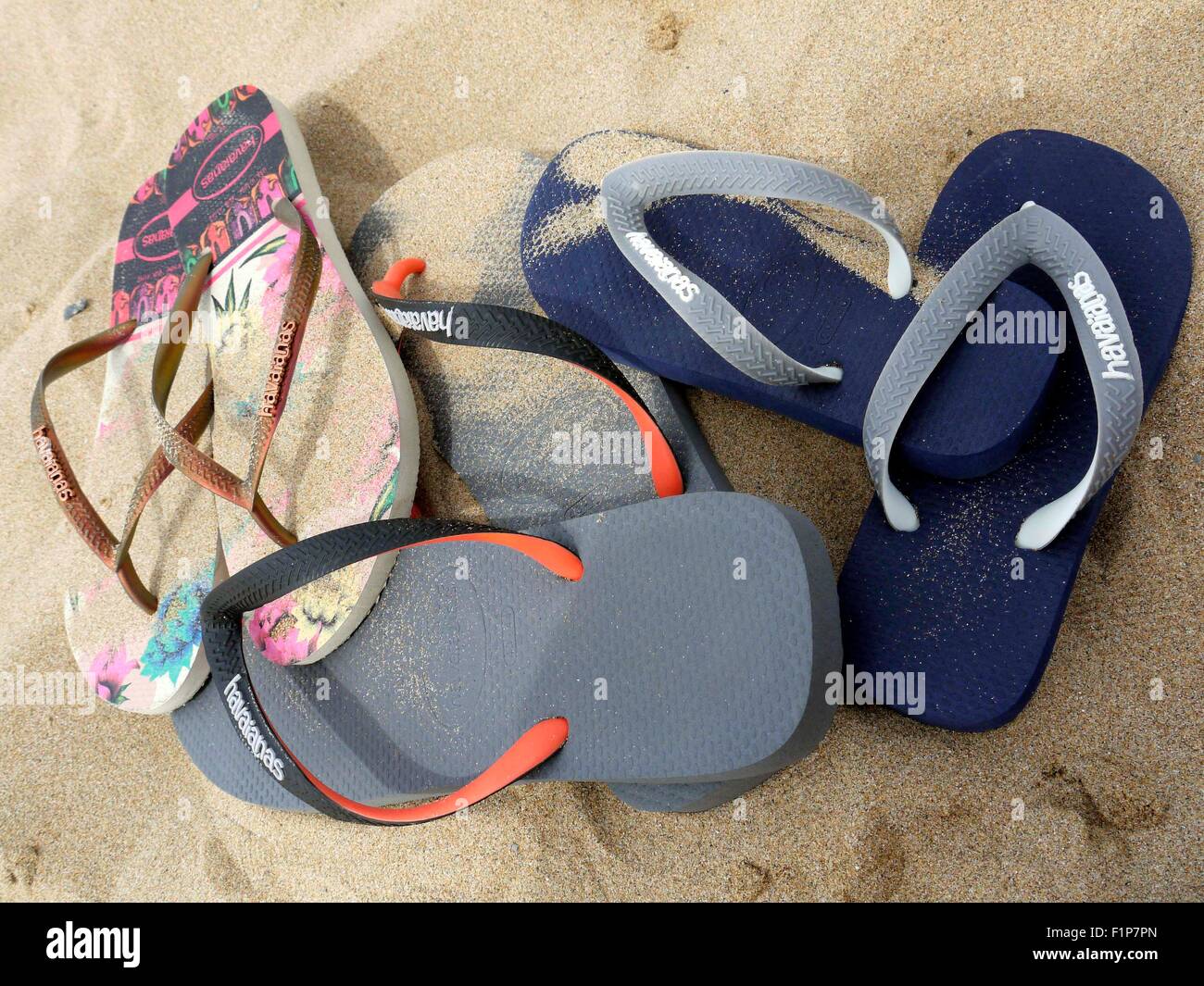 Flip Flops On A Beach High Resolution Stock Photography and Images - Alamy
