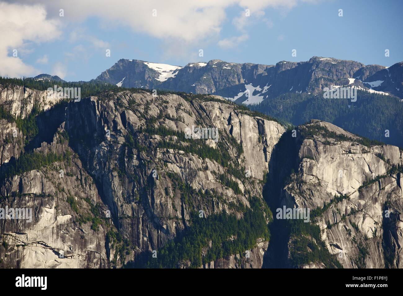 Stawamus Chief or Squamish Chief Granite Dome Located Within Town of Squamish, British