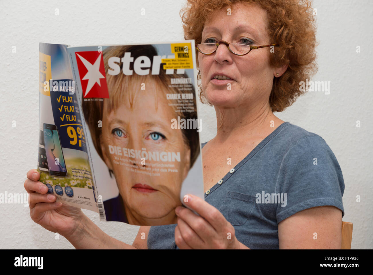 Angela Merkel on the front cover of Stern magazine Stock Photo - Alamy