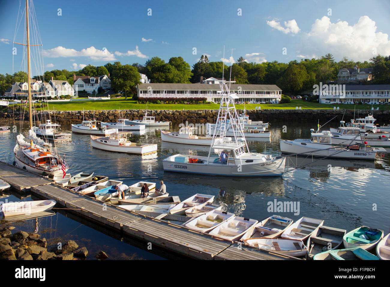 Harbor view at Perkins Cove in Ogunquit, Maine Stock Photo Alamy