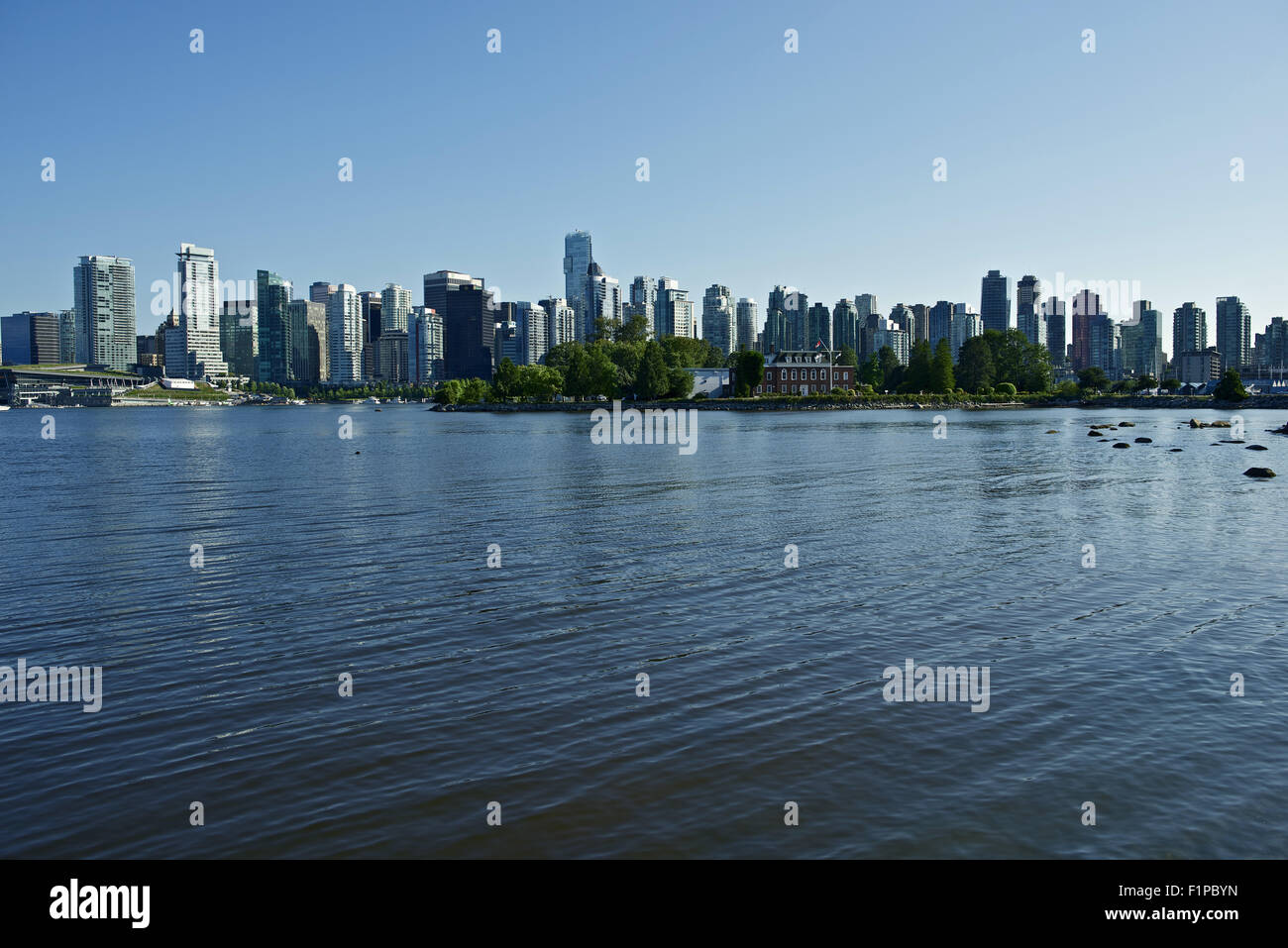 Vancouver, BC Skyline - Vancouver Downtown in Summer. Canada Photo Collection Stock Photo