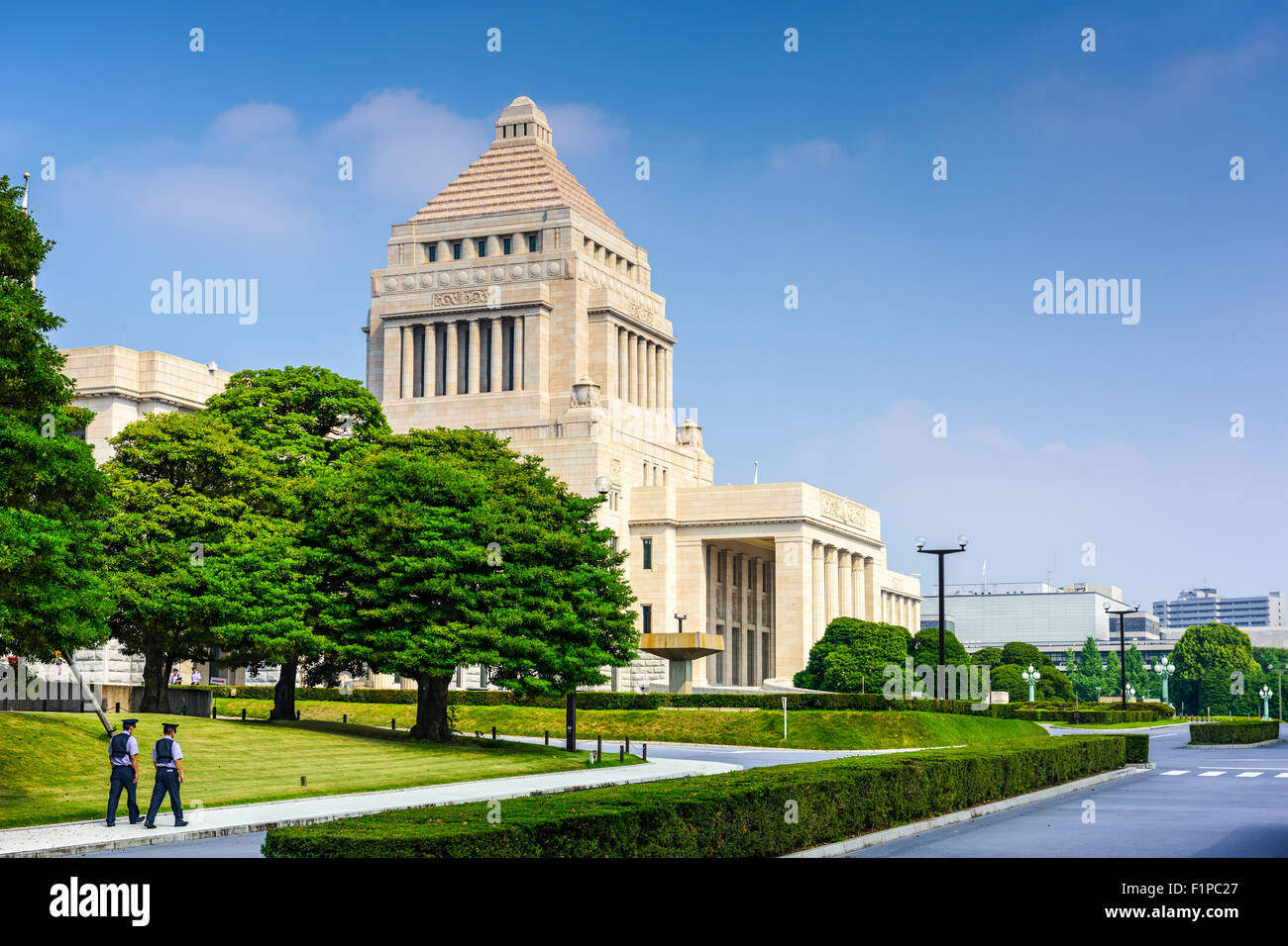 TOKYO, JAPAN - JULY 31 2015: The National Diet Building of Japan. Stock Photo