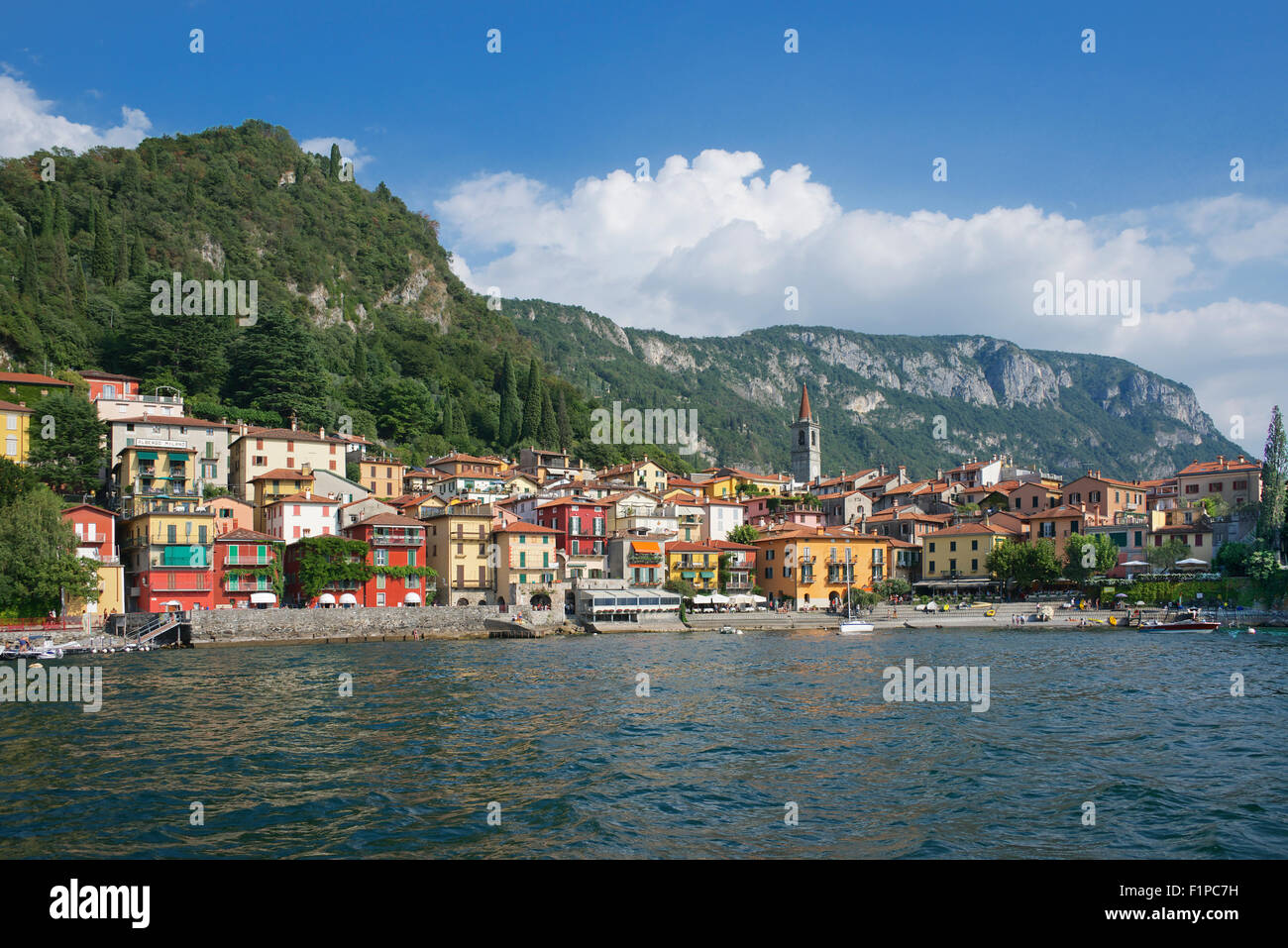 Varenna old town Lake Como Lombardy Italy Stock Photo Alamy