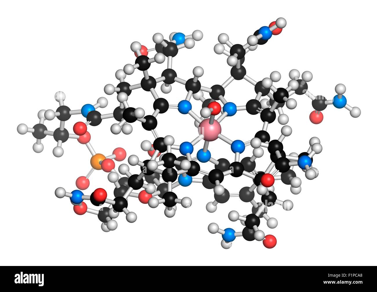 Hydroxocobalamin vitamin B12 molecule Often given therapeutically in
