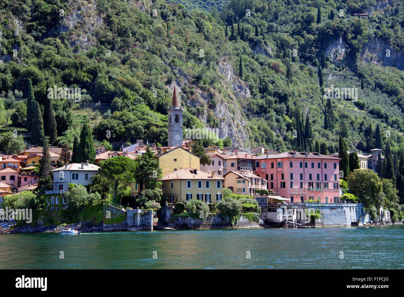 Varenna Lake Como Lombardy Italy Stock Photo