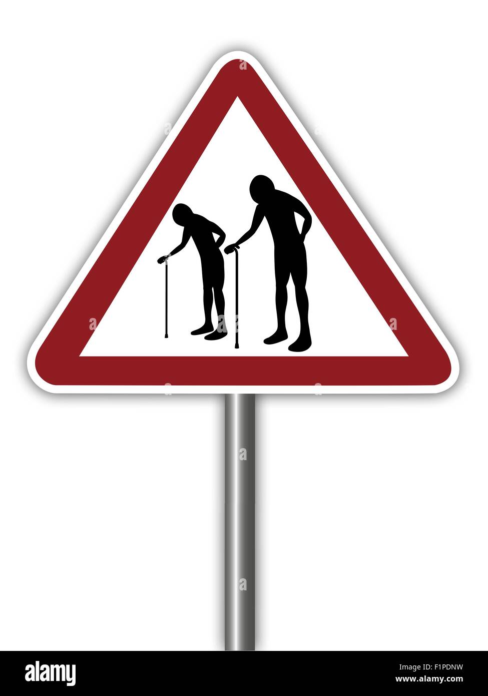 Elderly crossing sign hi-res stock photography and images - Alamy
