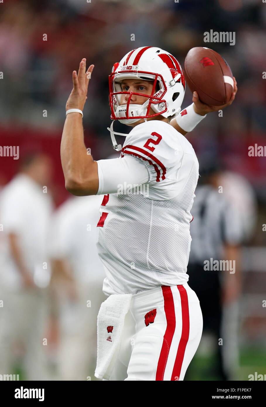 Wisconsin badgers quarterback joel stave 2 hires stock photography and