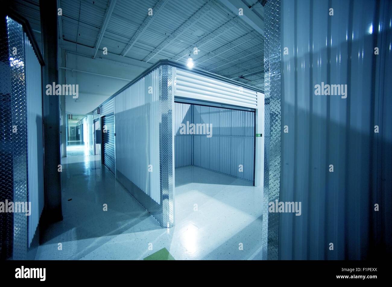 Open Storage Unit. Climate Controlled Modern Storage Warehouse