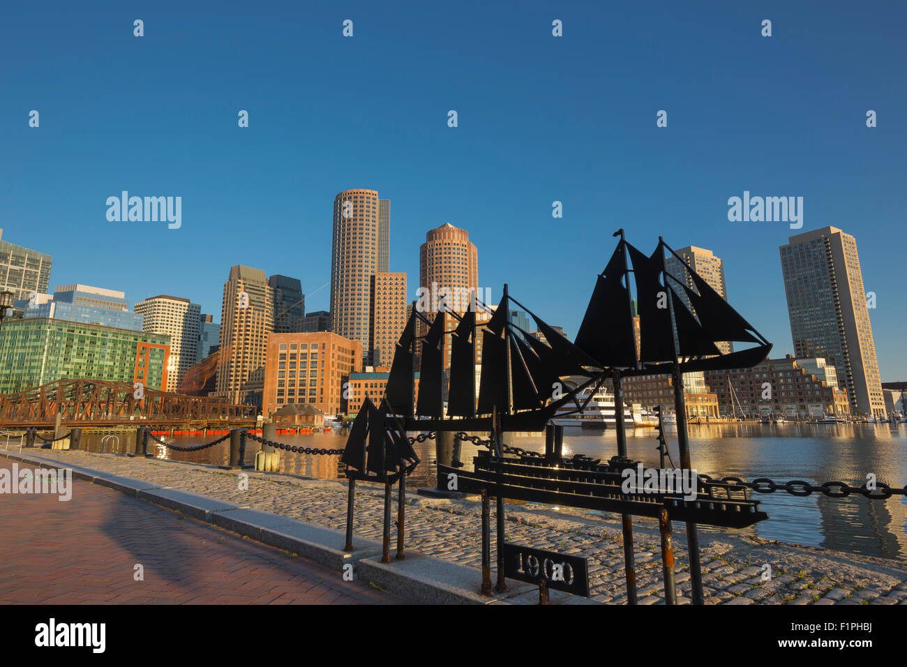 HISTORIC SHIP SCULPTURES FAN PIER HARBORWALK ROWES WHARF DOWNTOWN