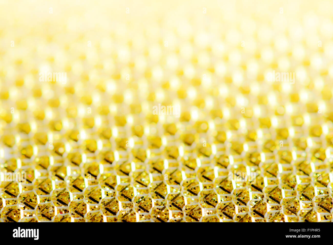 Abstract bokeh gold shine light background Stock Photo