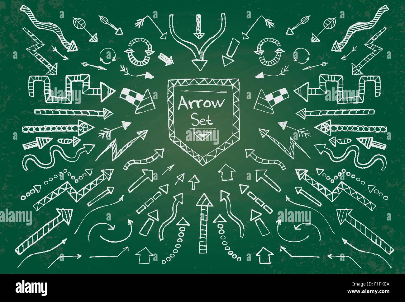 Green arrow vector vectors hi-res stock photography and images - Alamy