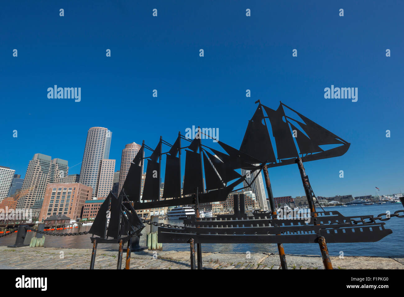 HISTORIC SHIP SCULPTURES FAN PIER HARBORWALK ROWES WHARF DOWNTOWN