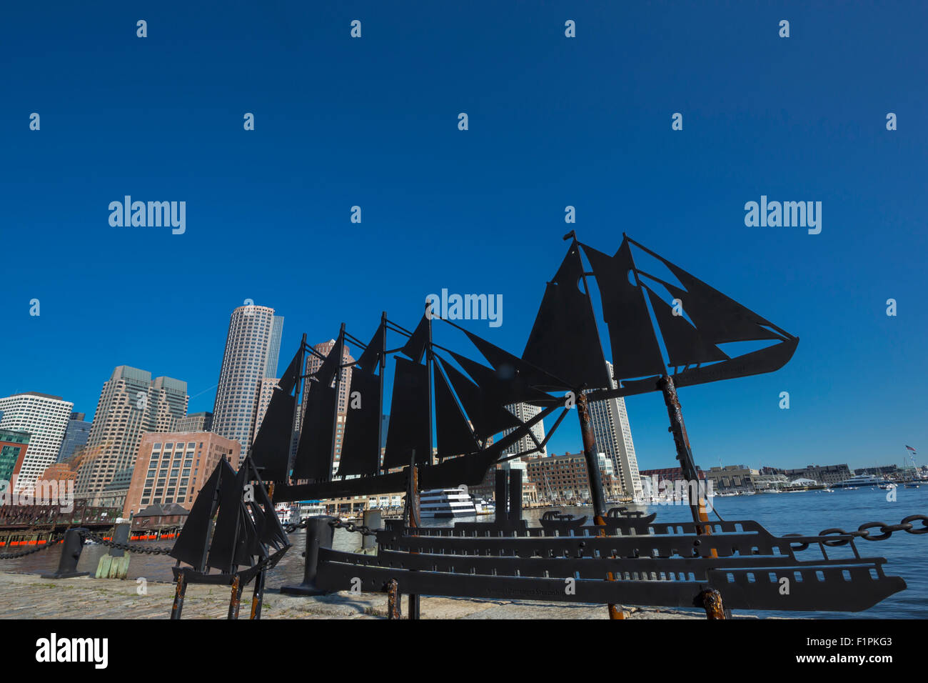 HISTORIC SHIP SCULPTURES FAN PIER HARBORWALK ROWES WHARF DOWNTOWN